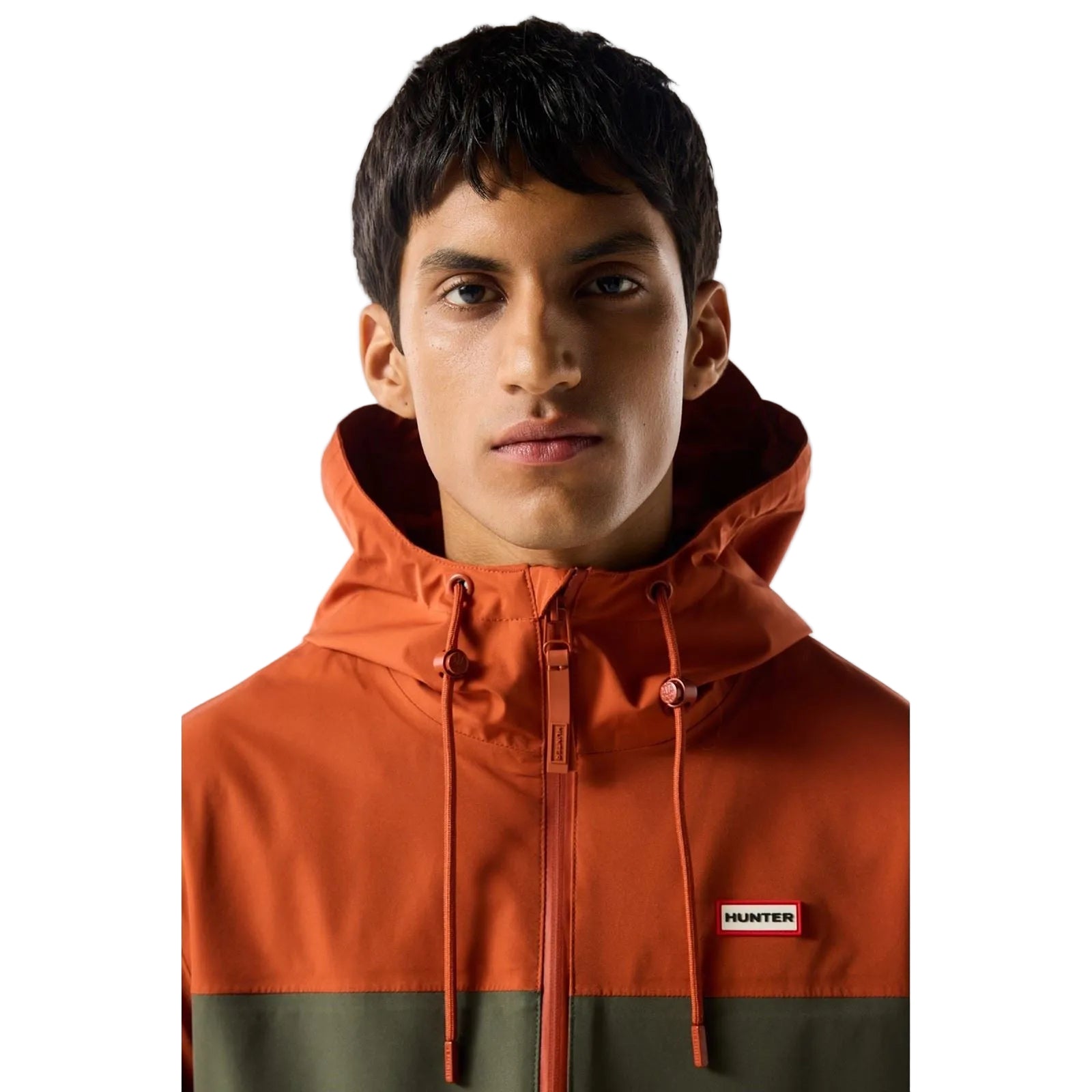 Hunter Original Mens Block Waterproof Herren Rote Regenjacke