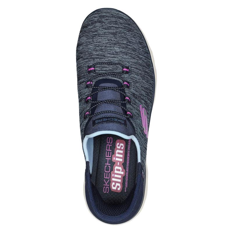 Skechers Summits Dazzling Haze Textile Damen Sneaker In Marineblau/Lila