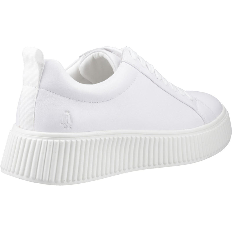 Hush Puppies Harlow Damen Sneaker Aus Weißem Leder