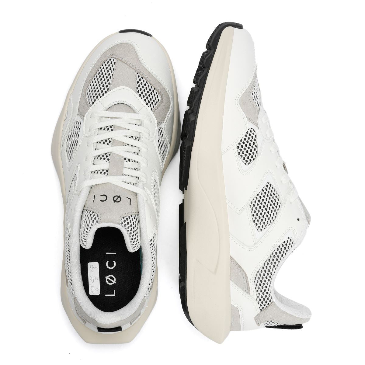 LØCI VØLT Plastik Weiße Sneakers