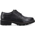 Pod Kacey Leder Damen Schwarz Brogues Schuhe