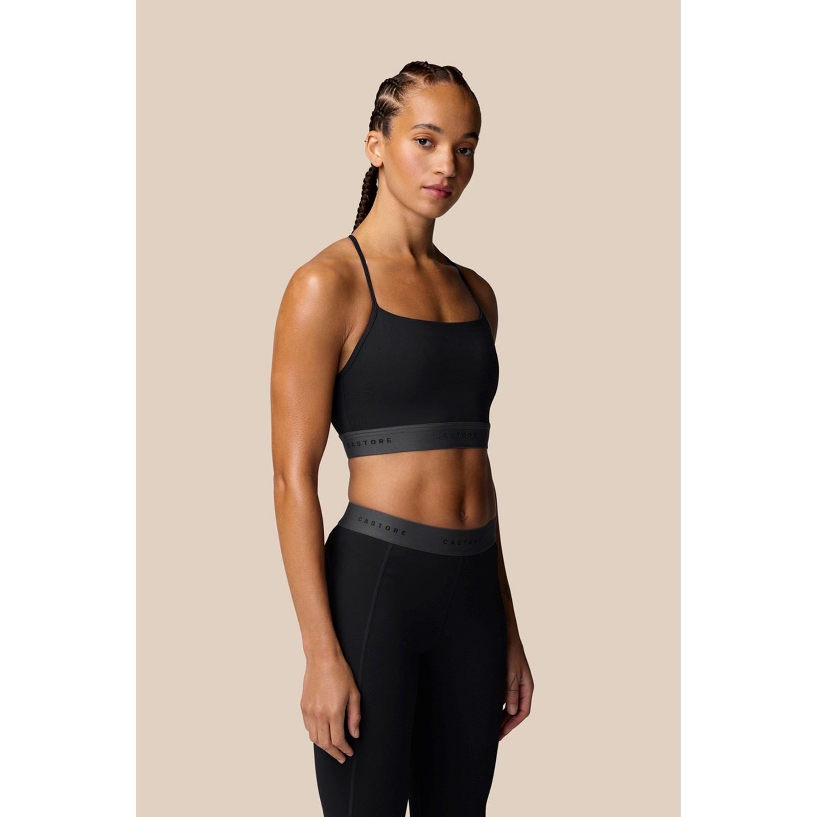 Castore Low Support Sports Bra Polyester Damen Schwarze Farber Sport-Bh