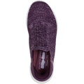 Skechers Relaxed Fit Sport Polyester Damen Dunkelviolette Sneaker