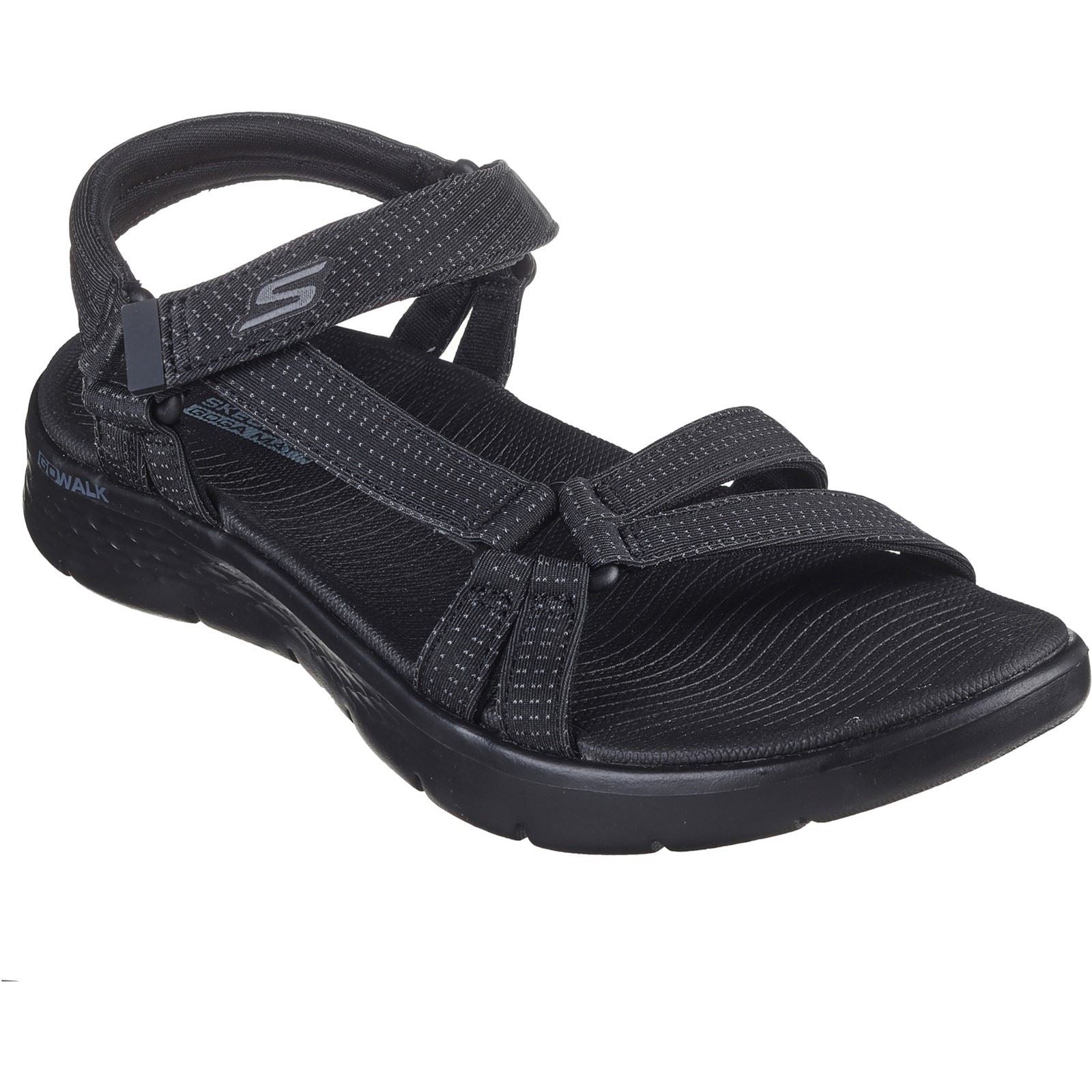 Skechers GO WALK Flex Sublime Polyester Damen Sandalen In Schwarz