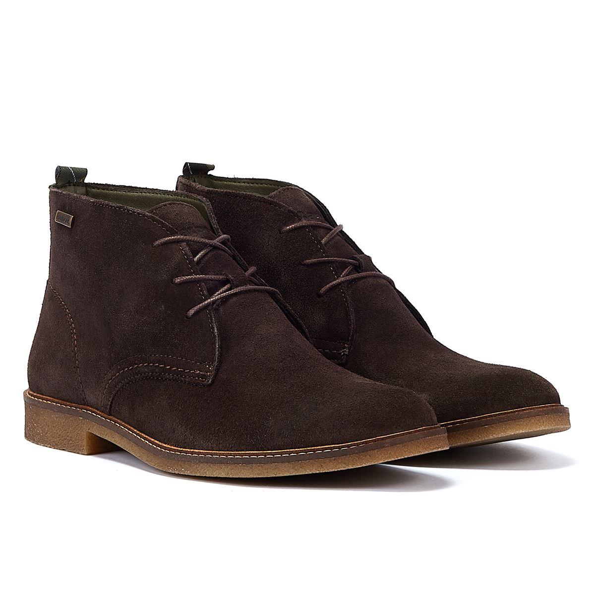 Barbour Sonoran Choco Suede Herren Veloursleder-Stiefel In Schokoladenfarbe