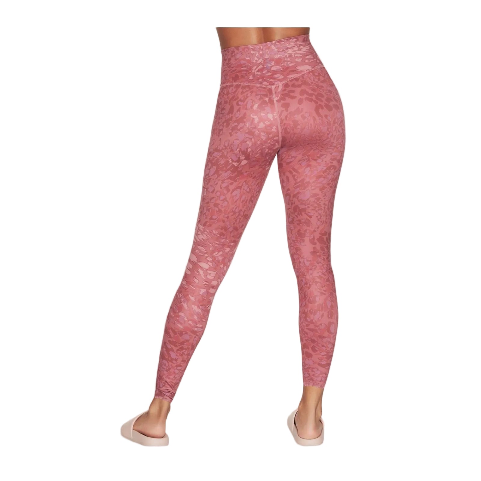 Skechers Performance Go Sculpt HW Leopard Legging Polyester Damen Rosa Sportleggings