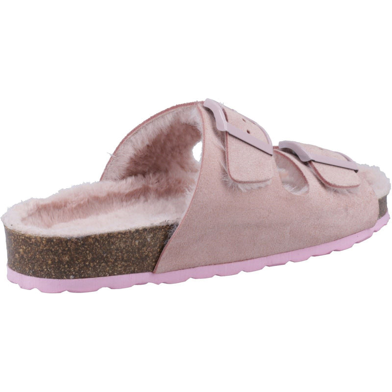Hush Puppies Jessie Leder Damen Hausschuhe In Rosa