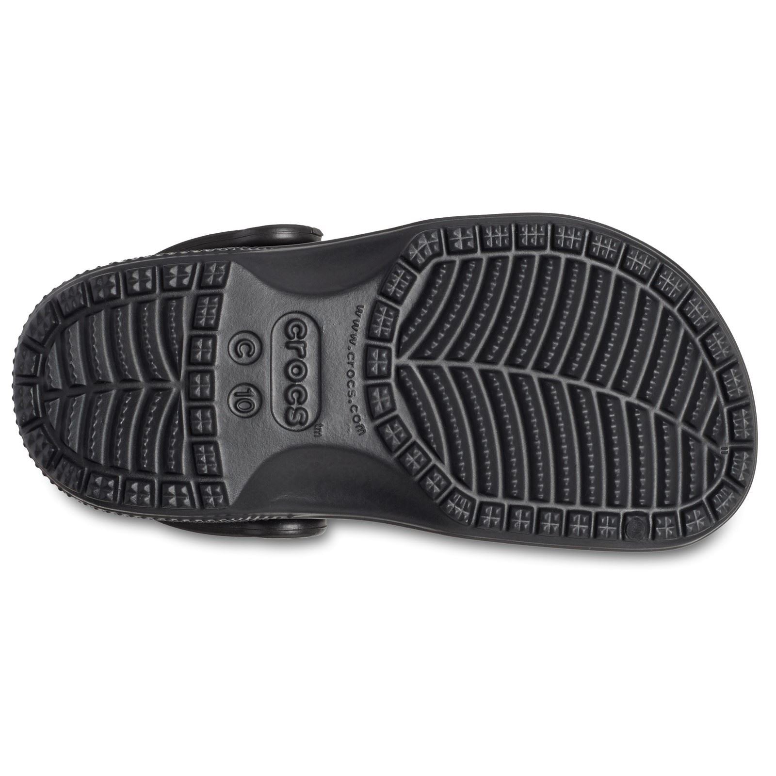 Crocs Toddler Classic Croslite Gummi Schwarz Slipper