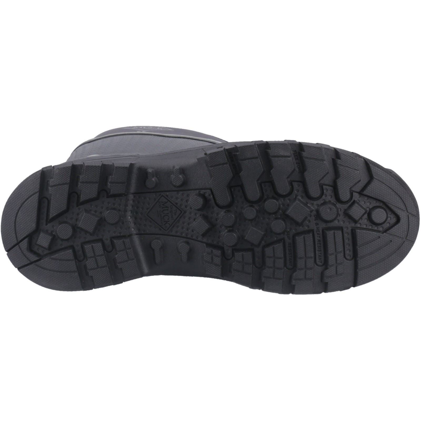 Muck Boots Grit S5 Herren Gummistiefel in Schwarz/Grau