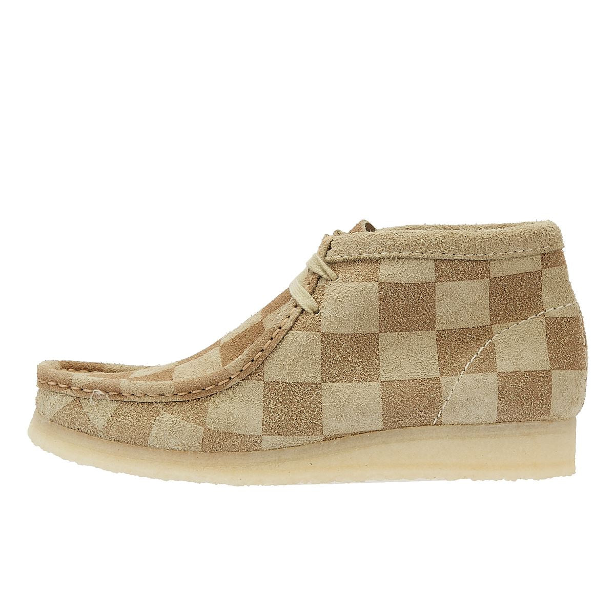 Clarks Wallabee Check Damen Stiefeletten In Beige