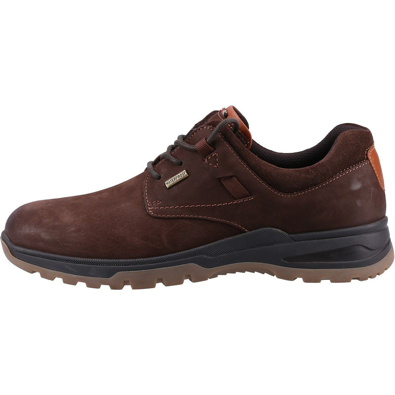 Hush Puppies Pele Leder-Herren-Braune Nubuk-Schnürschuhe