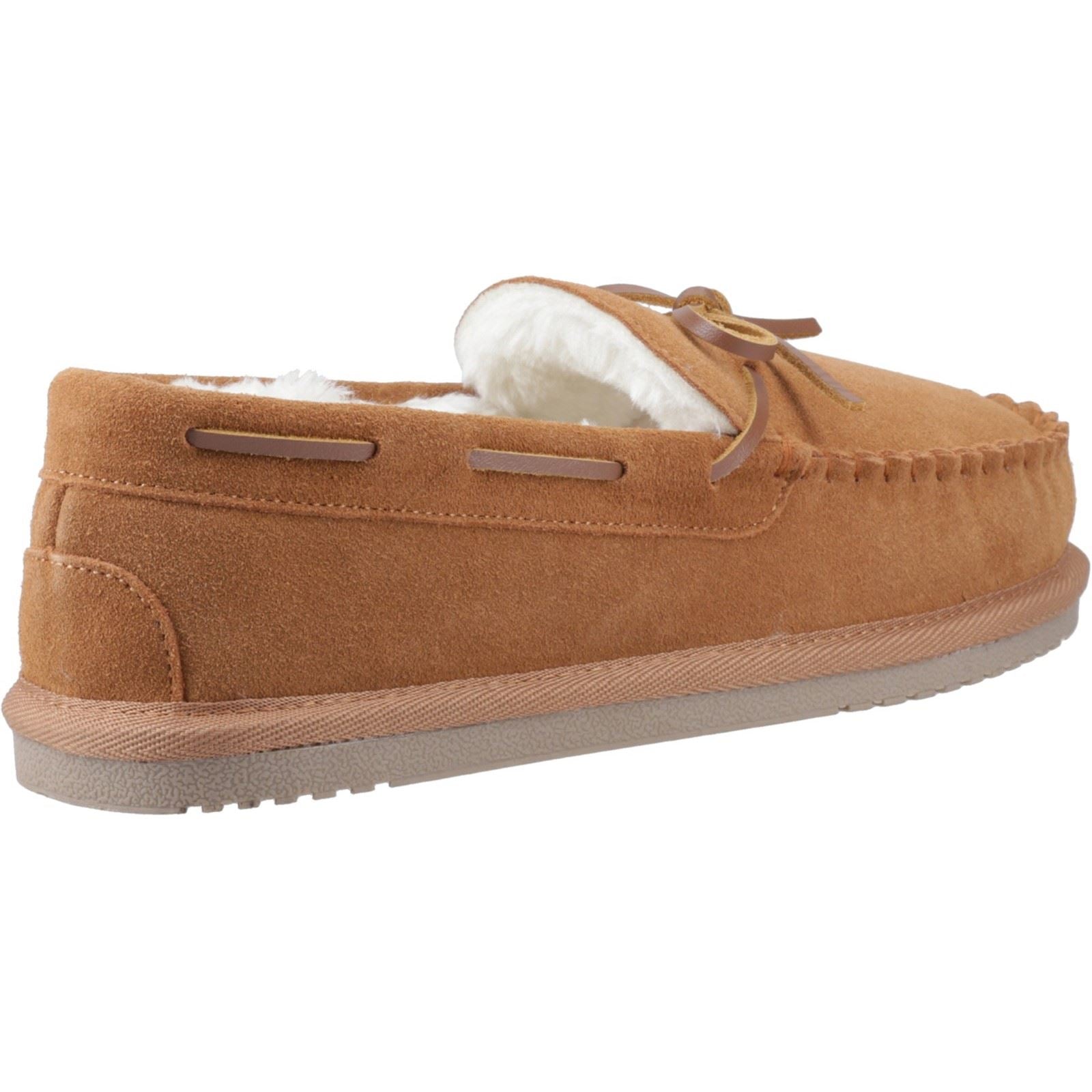 Hush Puppies Abraham Herren Hausschuhe aus Wildleder in Tan