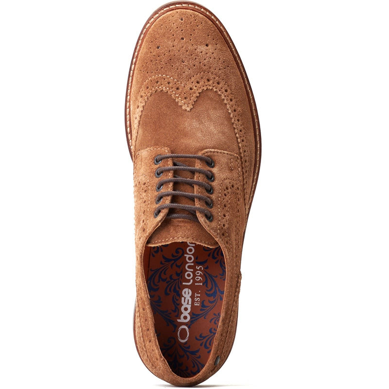 Base London Hatfield Herren Brogues Schuhe Aus Leder In Ingwerfarbe