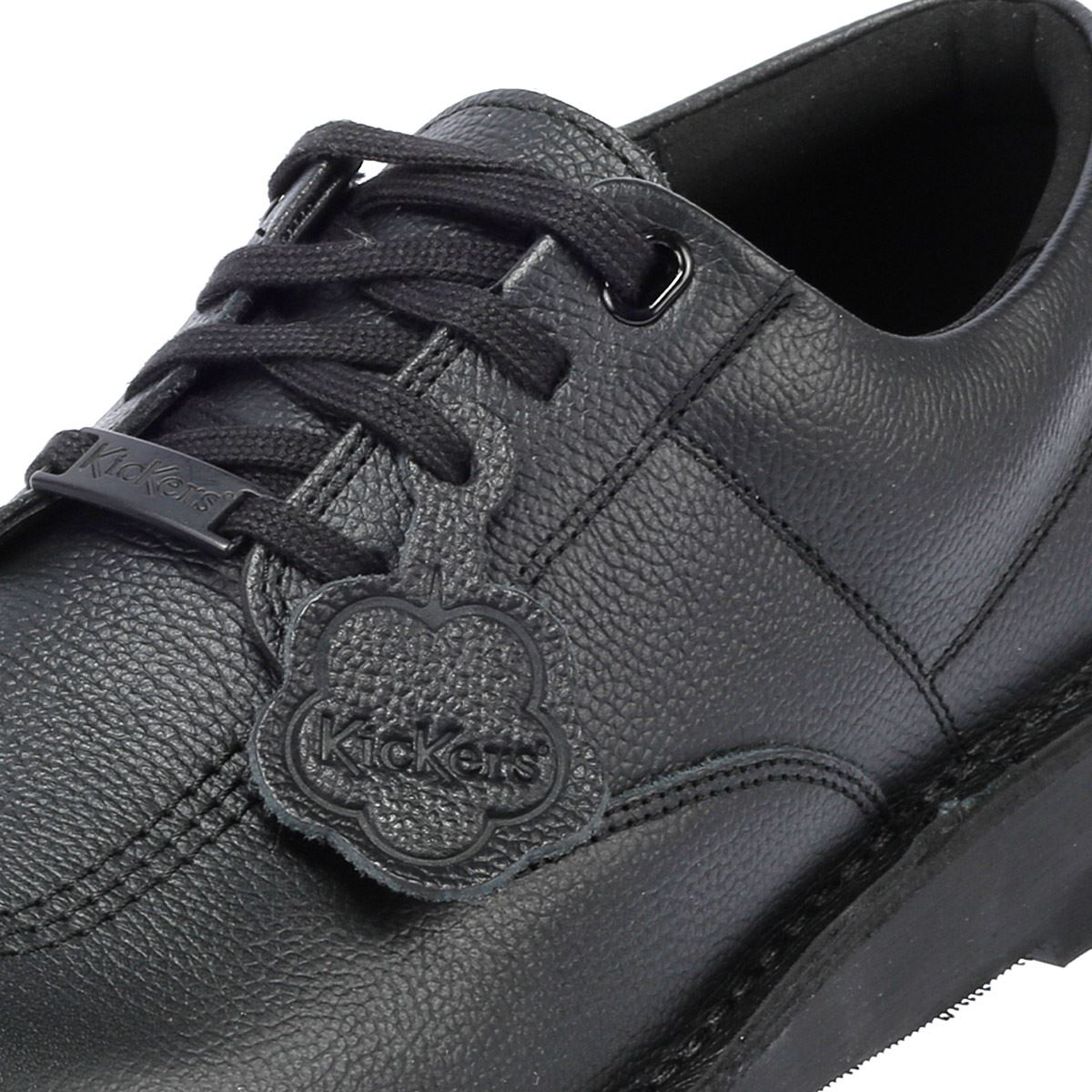 Kickers Kick Lo Tumble Leder Schwarze Schuhe