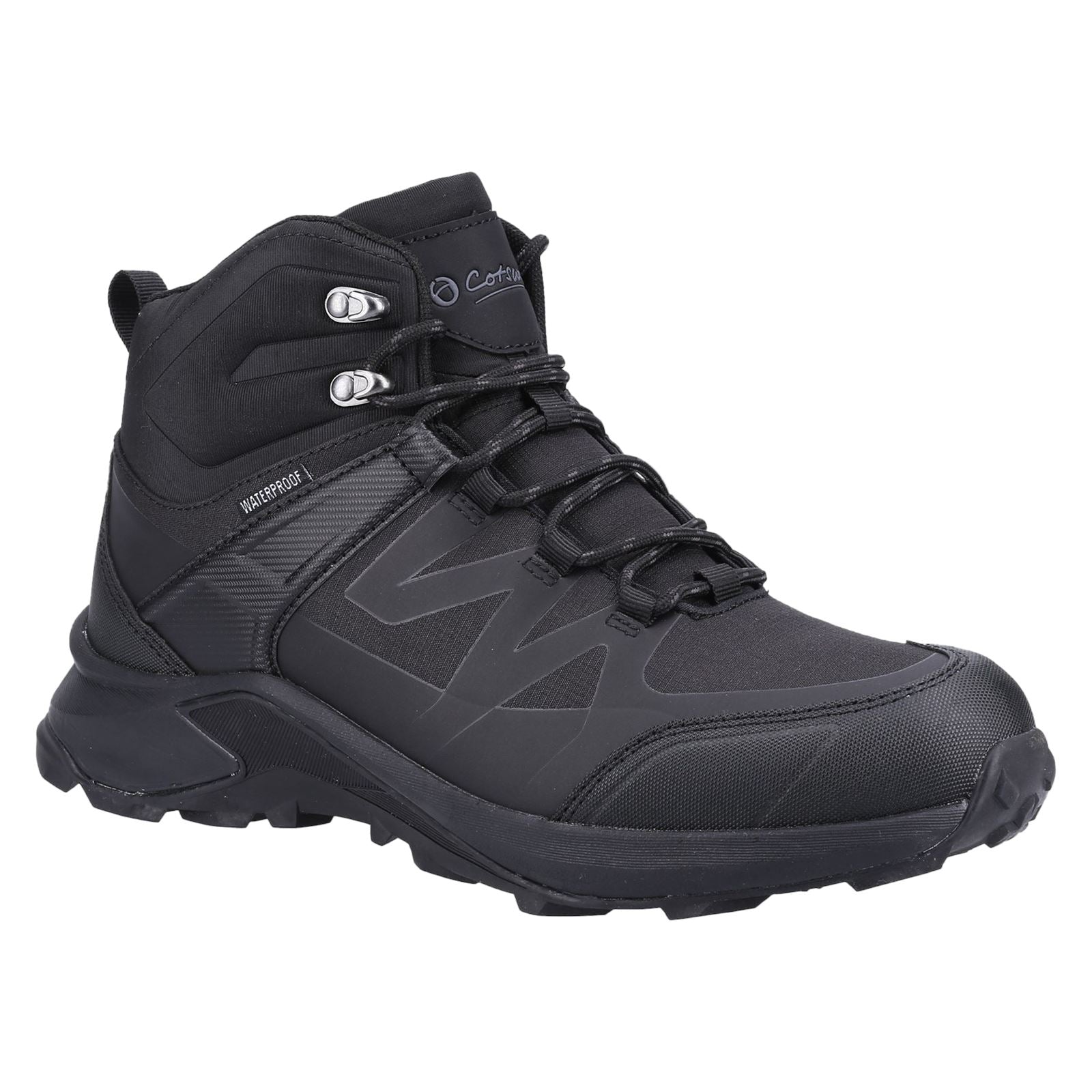 Cotswold Horton Netz Herren Schwarze Wanderstiefel