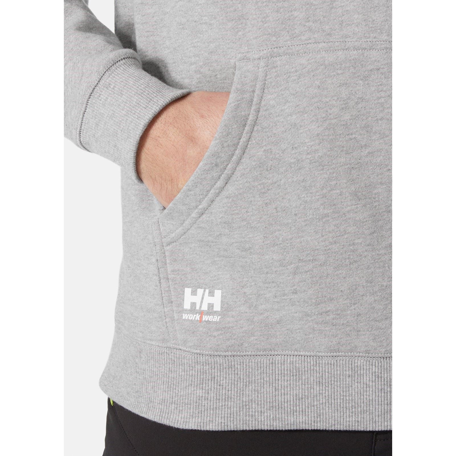 Helly Hansen Workwear Classic Baumwoll Herren Graues Kapuzensweatshirt