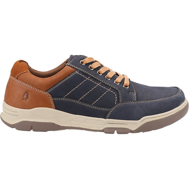 Hush Puppies Finley Leder Herren Dunkelblaue Schnürschuhe