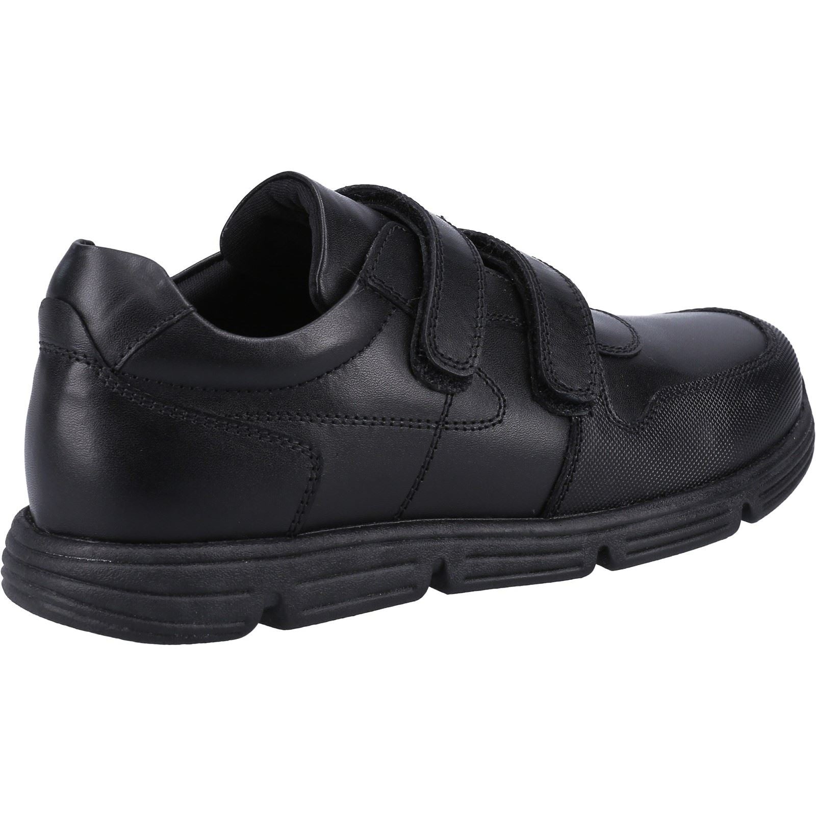 Hush Puppies Lucas SNR Lederschuhe Für Jungen In Schwarz