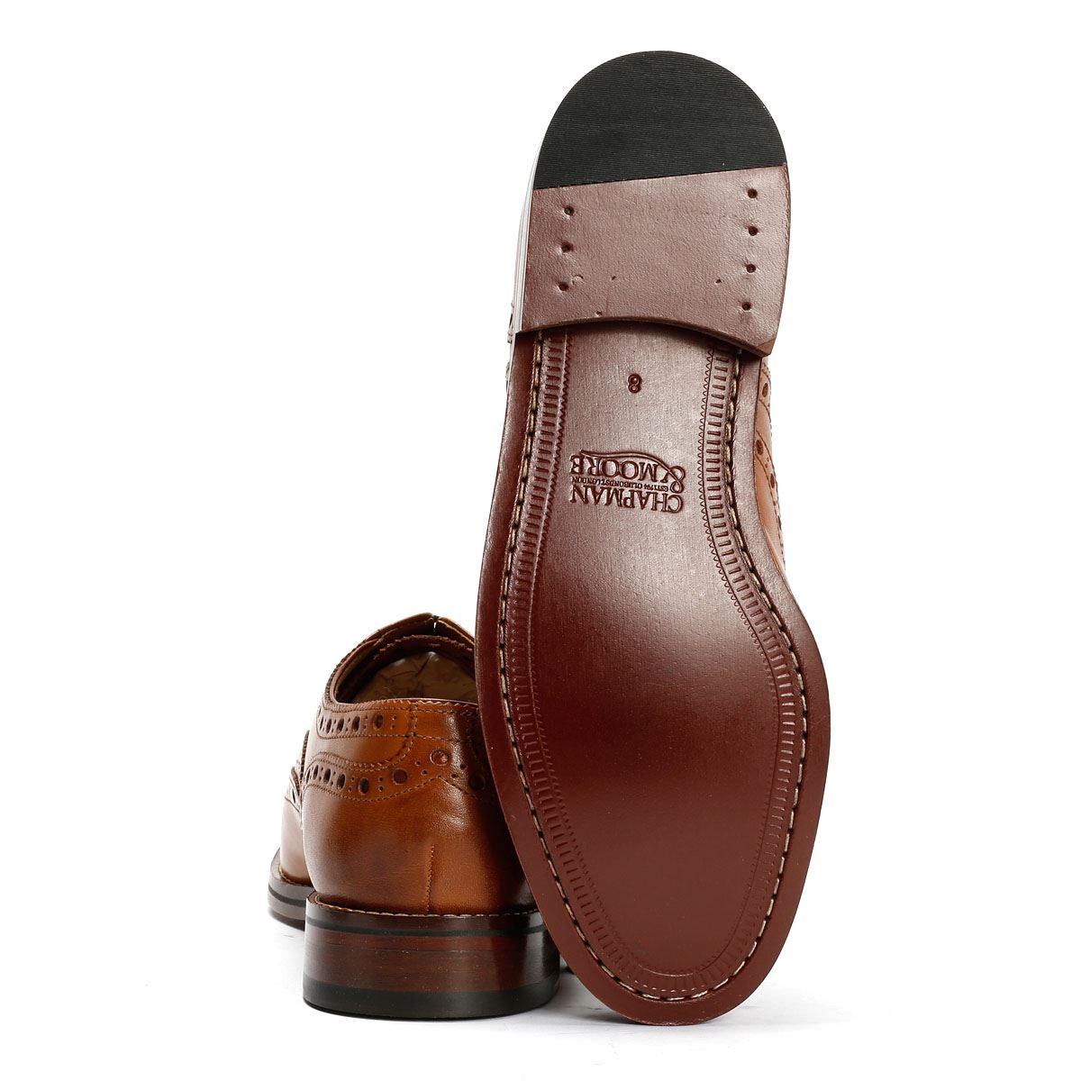 Chapman & Moore Oxford Brogue Herren Leder Braune Schnürschuhe