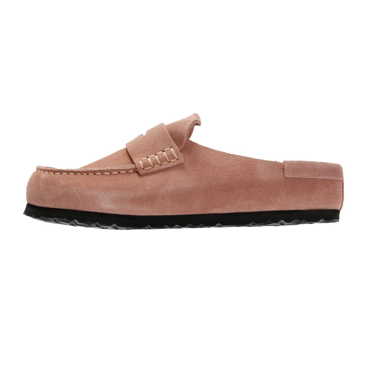 Birkenstock Naples Regular Wildleder Damen Pink Clogs