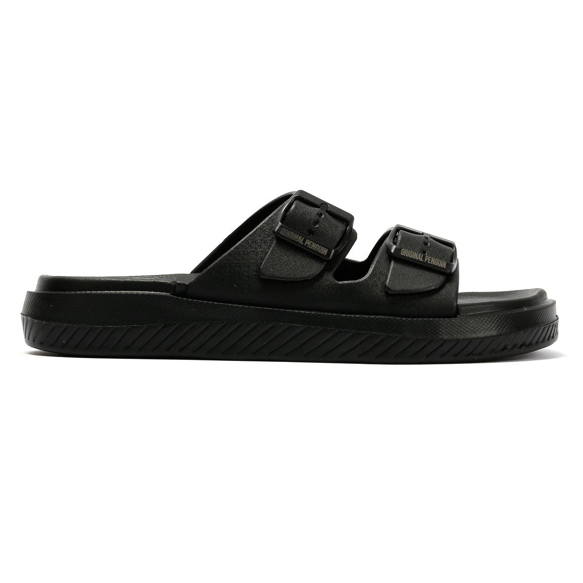Penguin Playa Herren Schwarze Sandalen