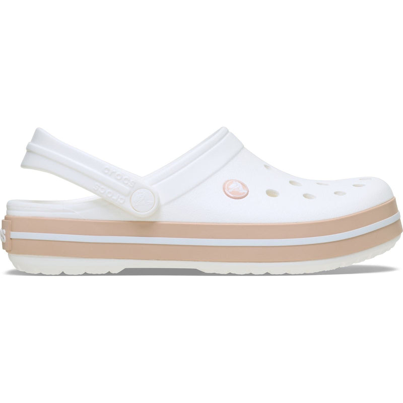 Crocs Crocband Thermoplastische Weiße/Pinke Karamell Clogs