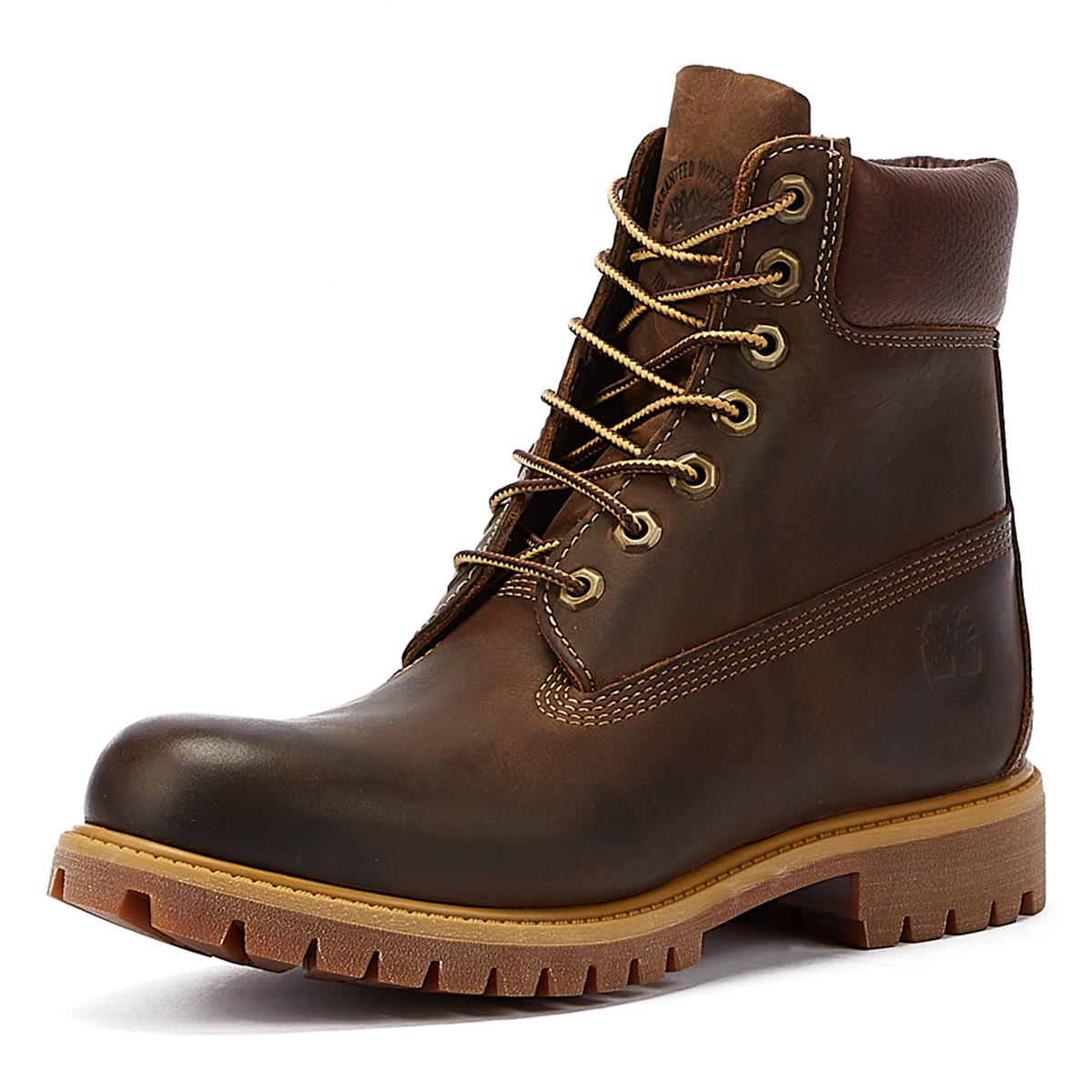 Timberland 6-Zoll-Premium-Vintage-Leder Herren-Stiefel, Braun