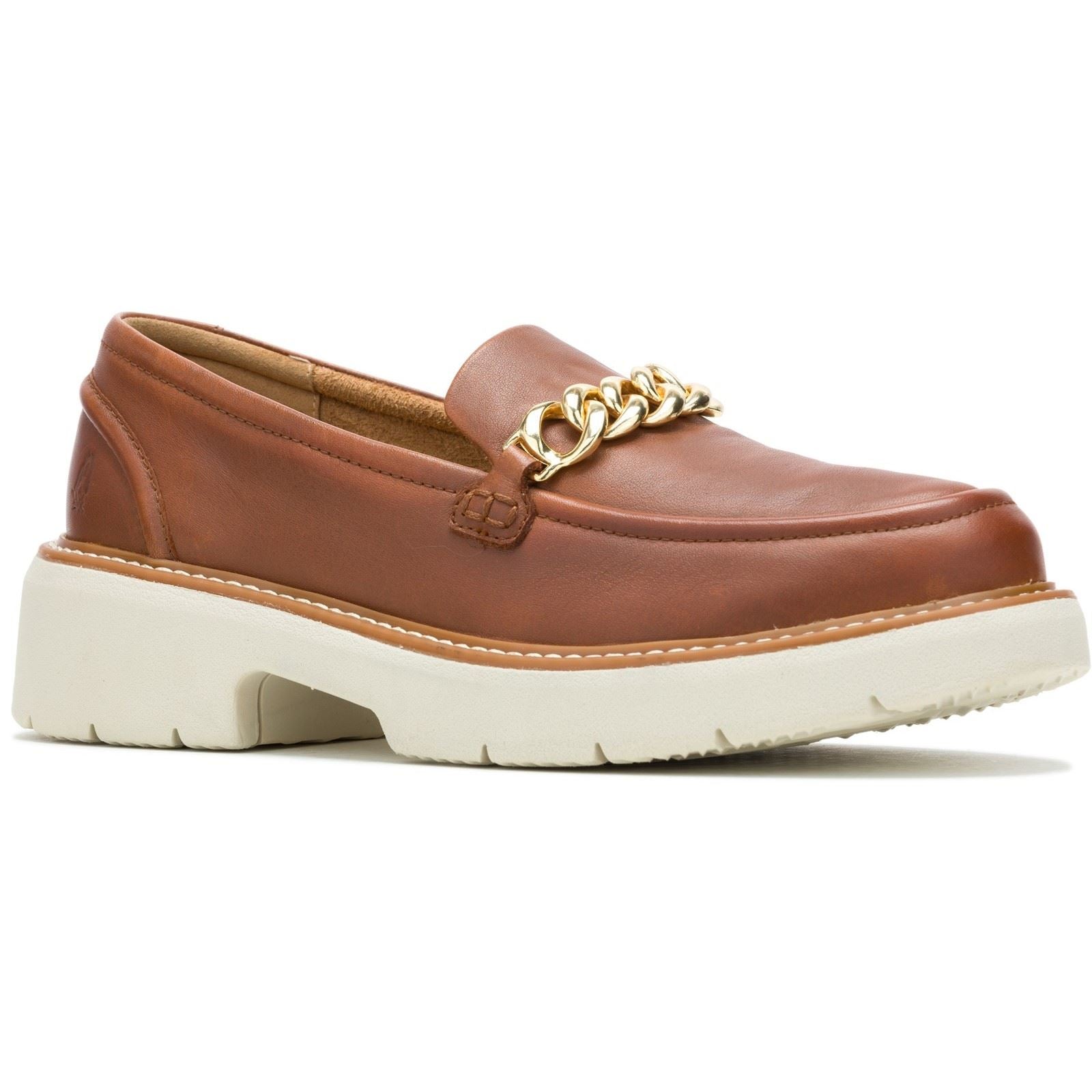 Hush Puppies Jodie Damenloafer Aus Cognacfarbenem Leder
