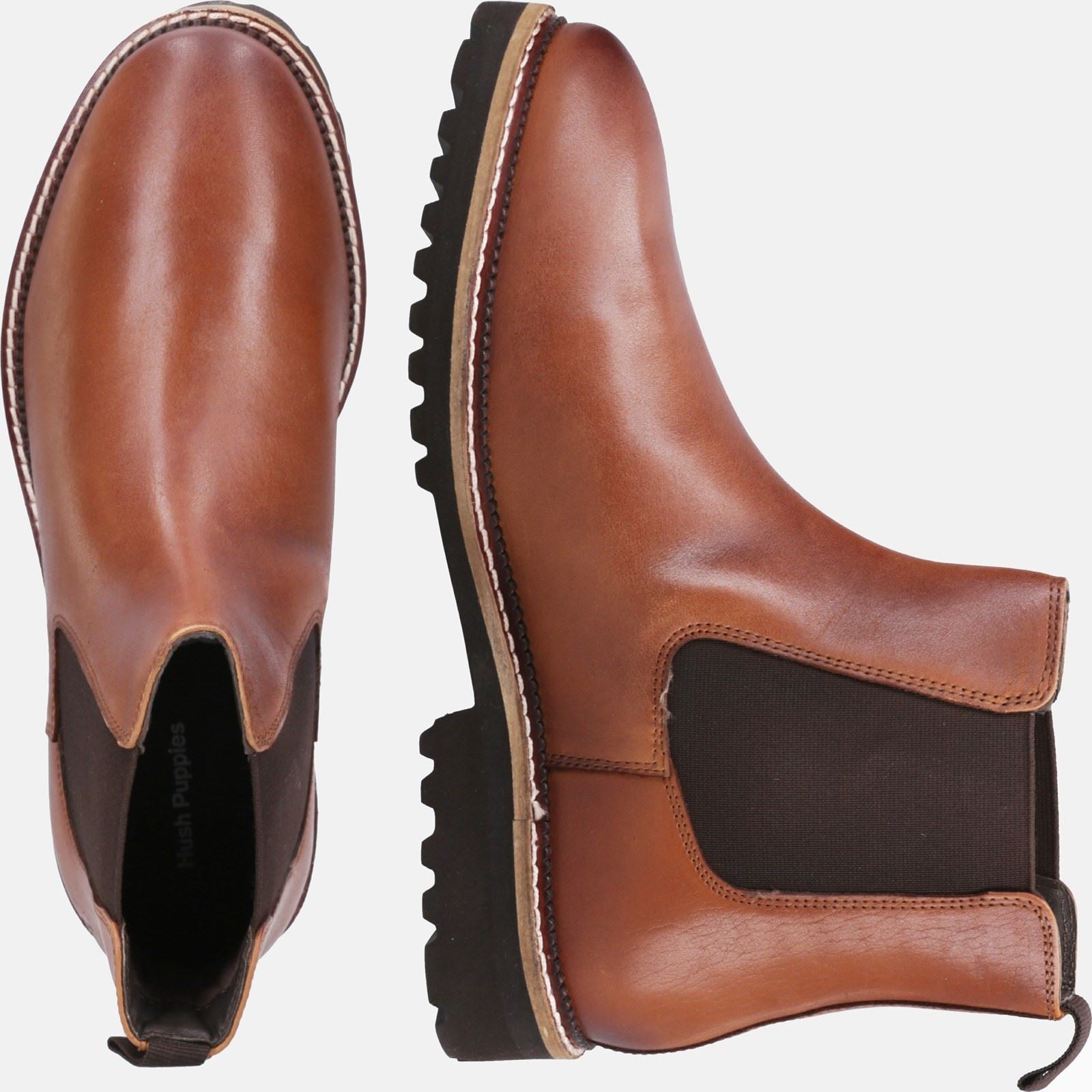 Hush Puppies Gwyneth Chelsea Wildleder Damen Stiefeletten In Tan