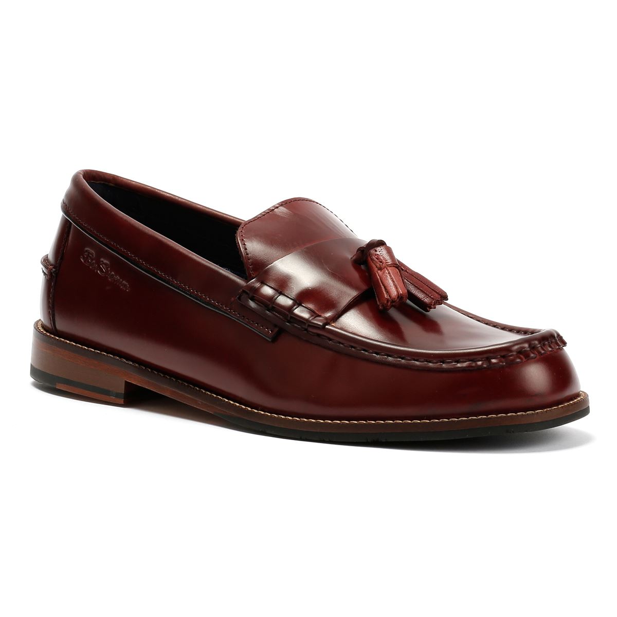 Ben Sherman Sid Leder Männer Rote Slipper