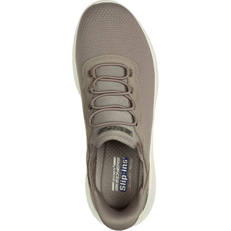 Skechers BOBS Sport Squad Chaos Textile Damen-Taupe-Sneakers