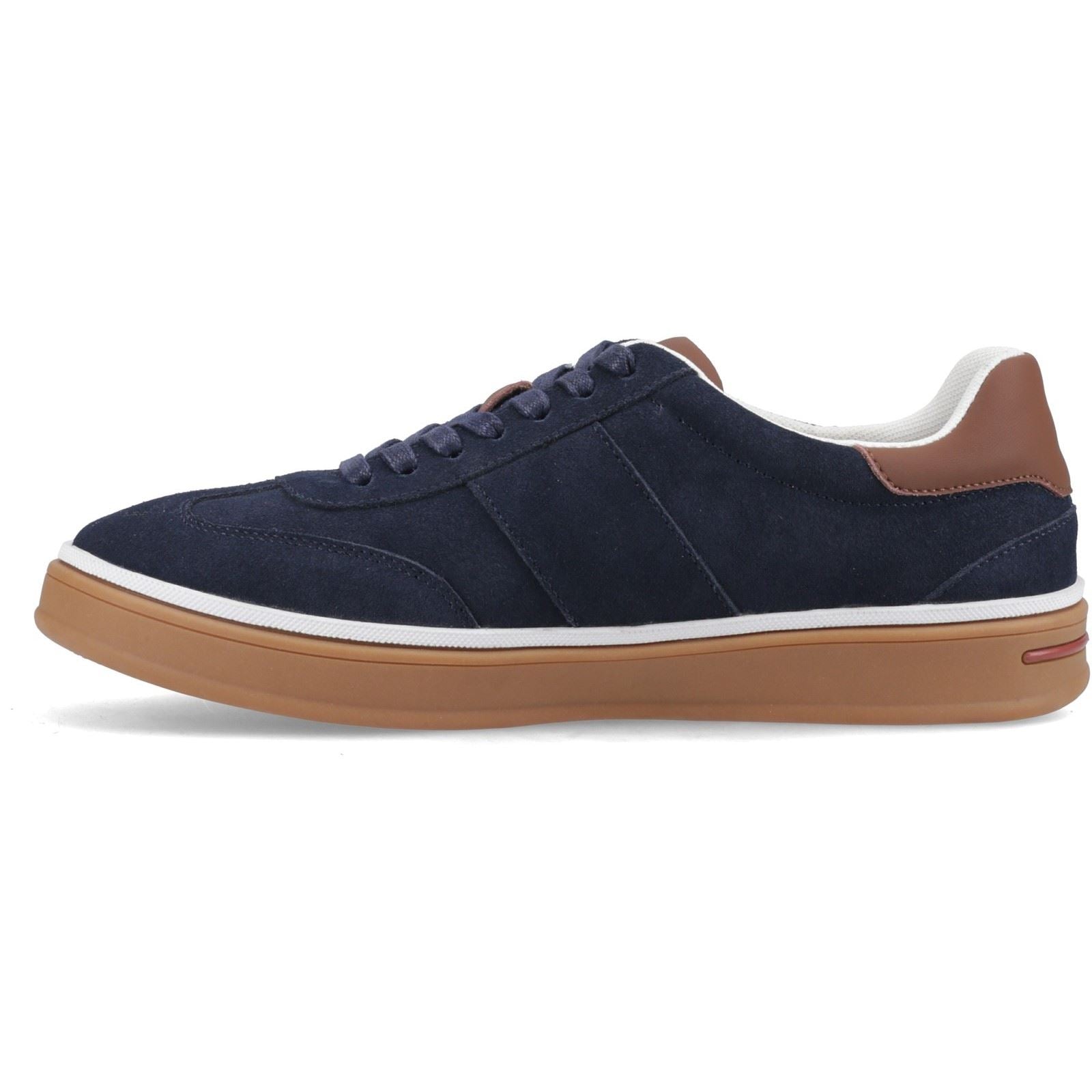Hush Puppies Carlos Suede Trainer Carlos Suede Sneaker Leder Herren Marineblau Sneaker