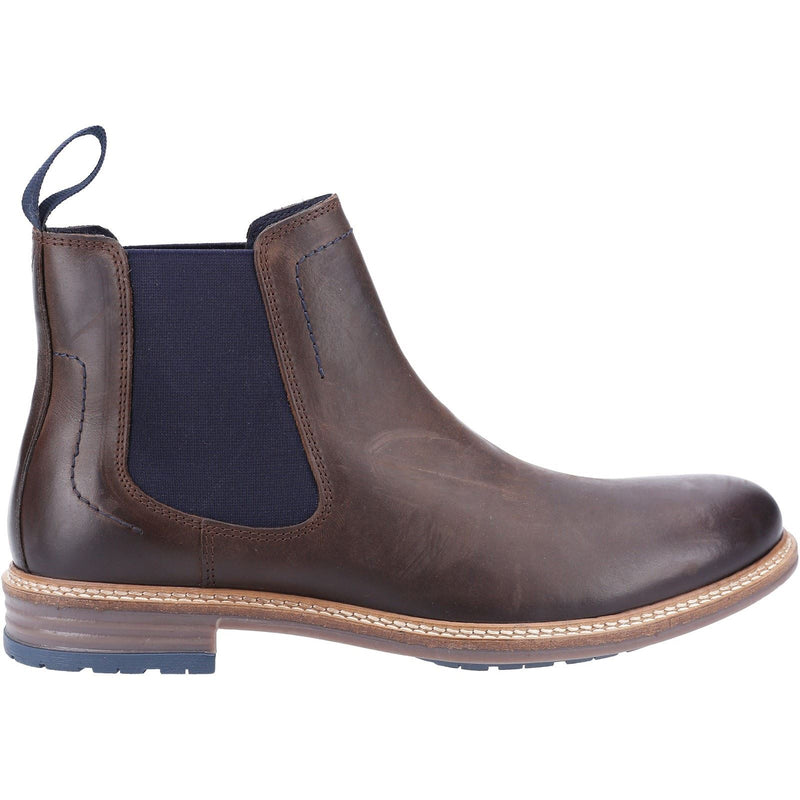 Hush Puppies Justin Chelsea Braune Herrenstiefel Aus Leder