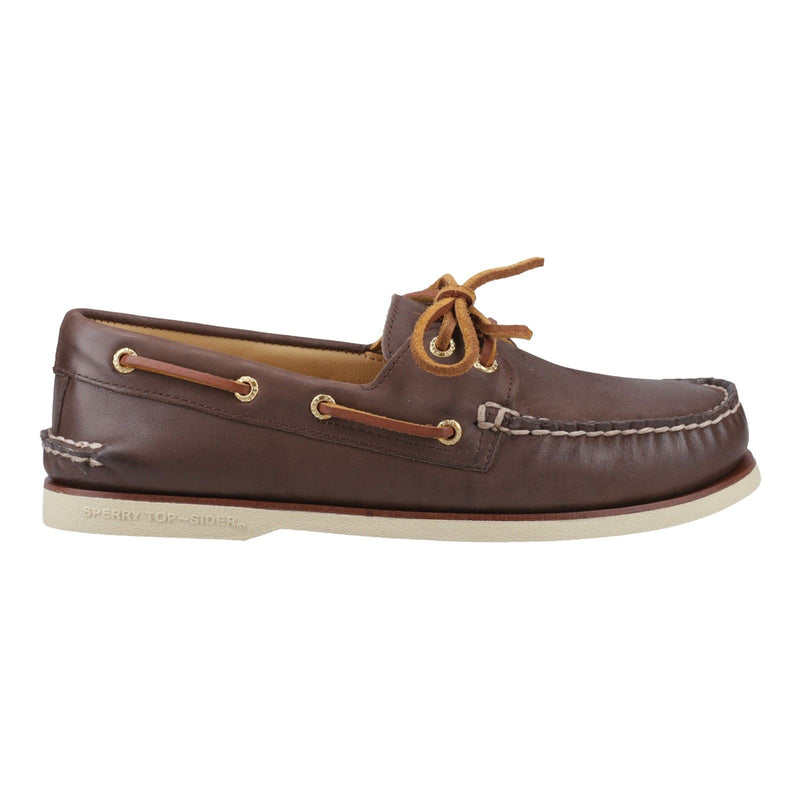 Sperry Authentic Gold Cup Herren Bootsschuhe Aus Braunem Leder
