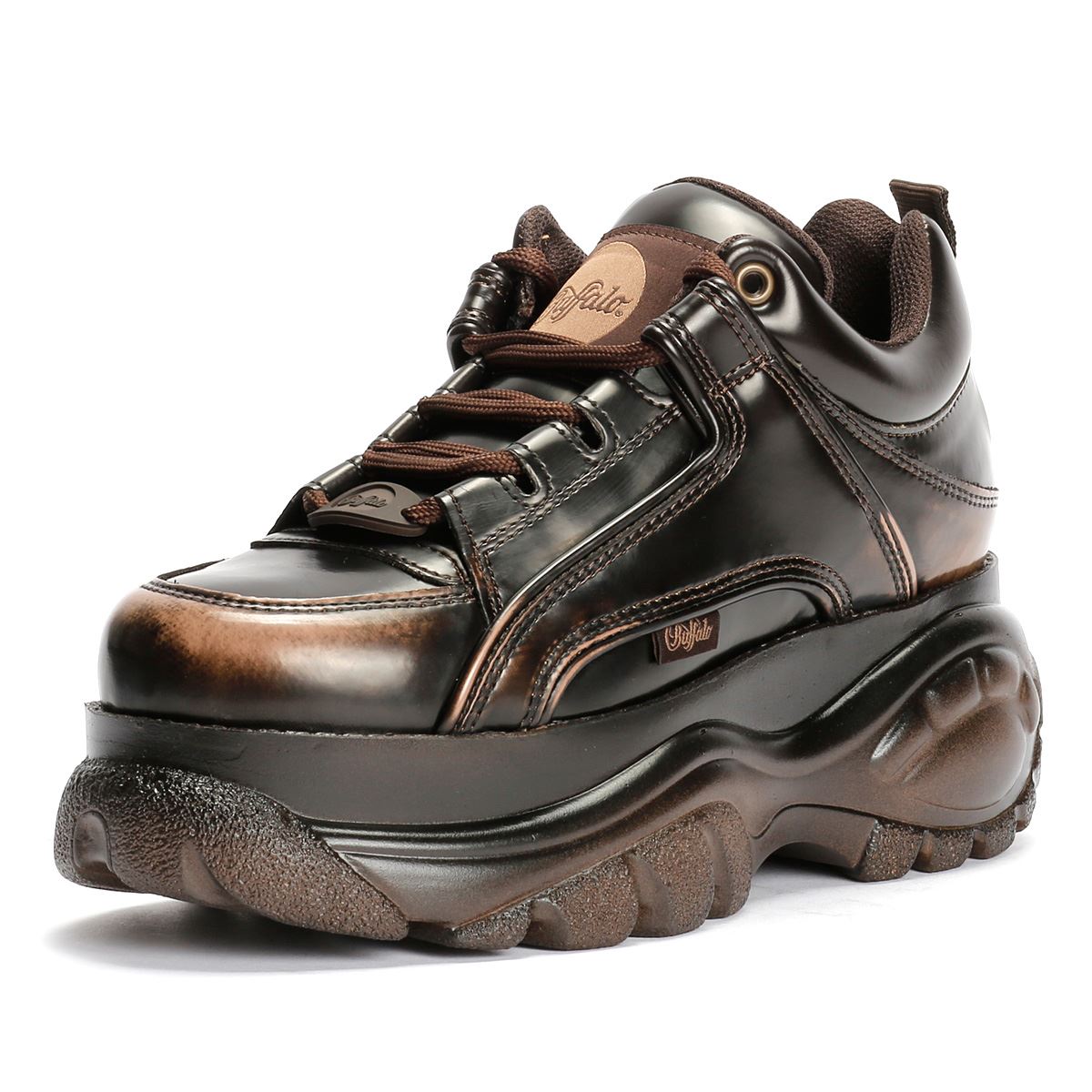 Buffalo 1339-14 Vegan Frauen Braune Sneakers