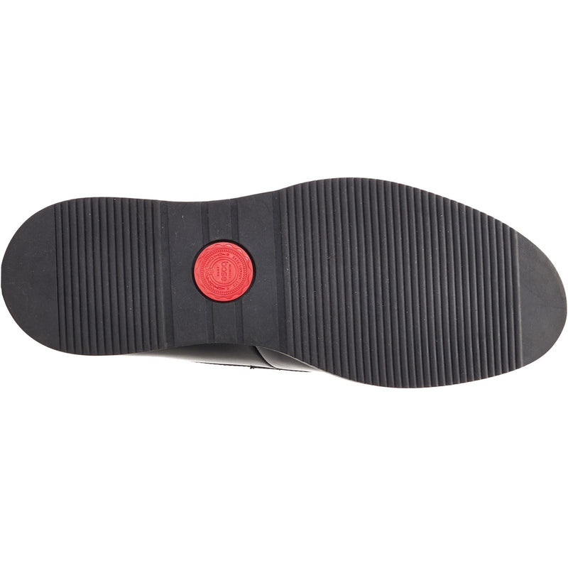 Base London Sid Leder Herren Schwarze Mokassins