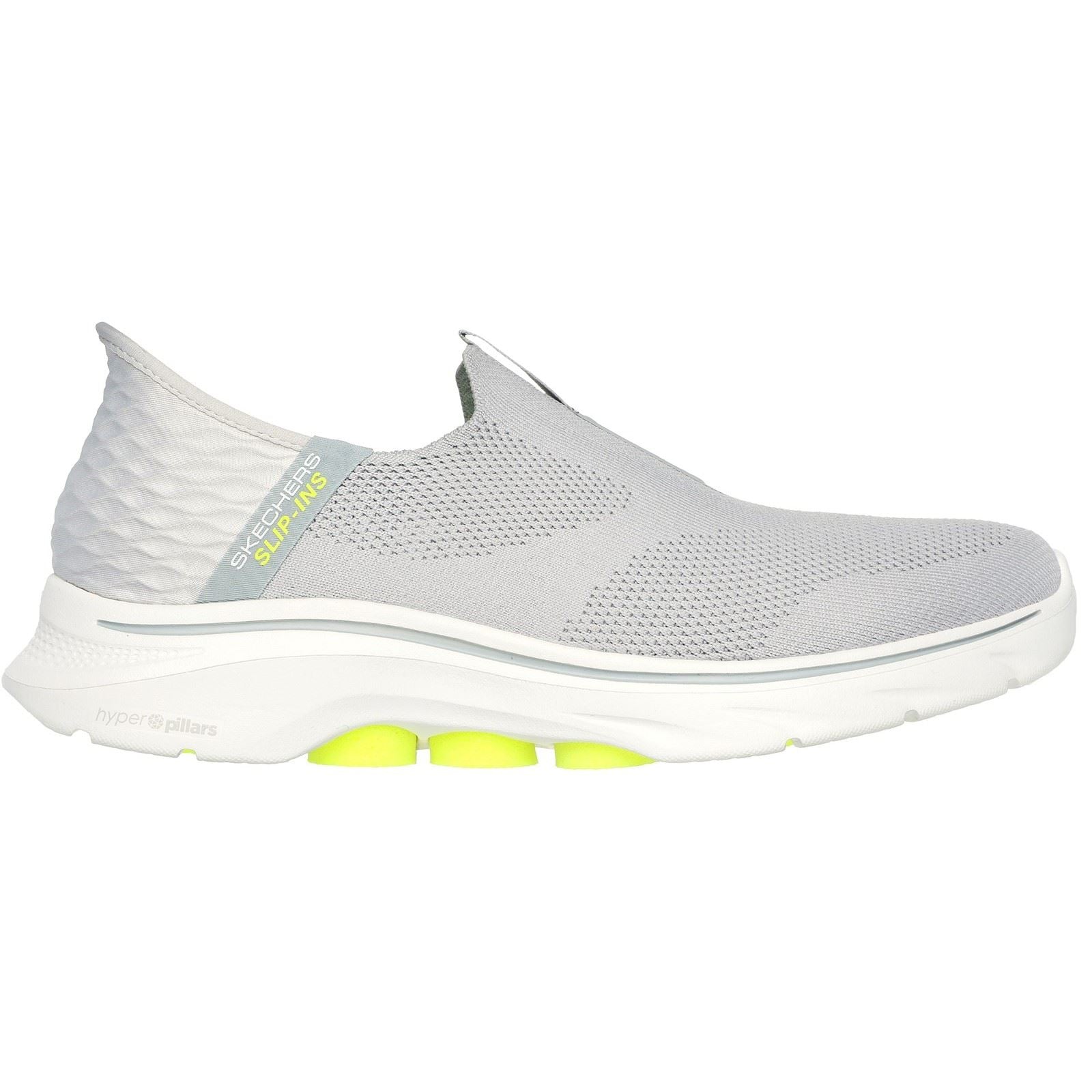 Skechers Slip-ins: GO WALK 7 Mesh Herren-Sneaker In Grau/Gelb