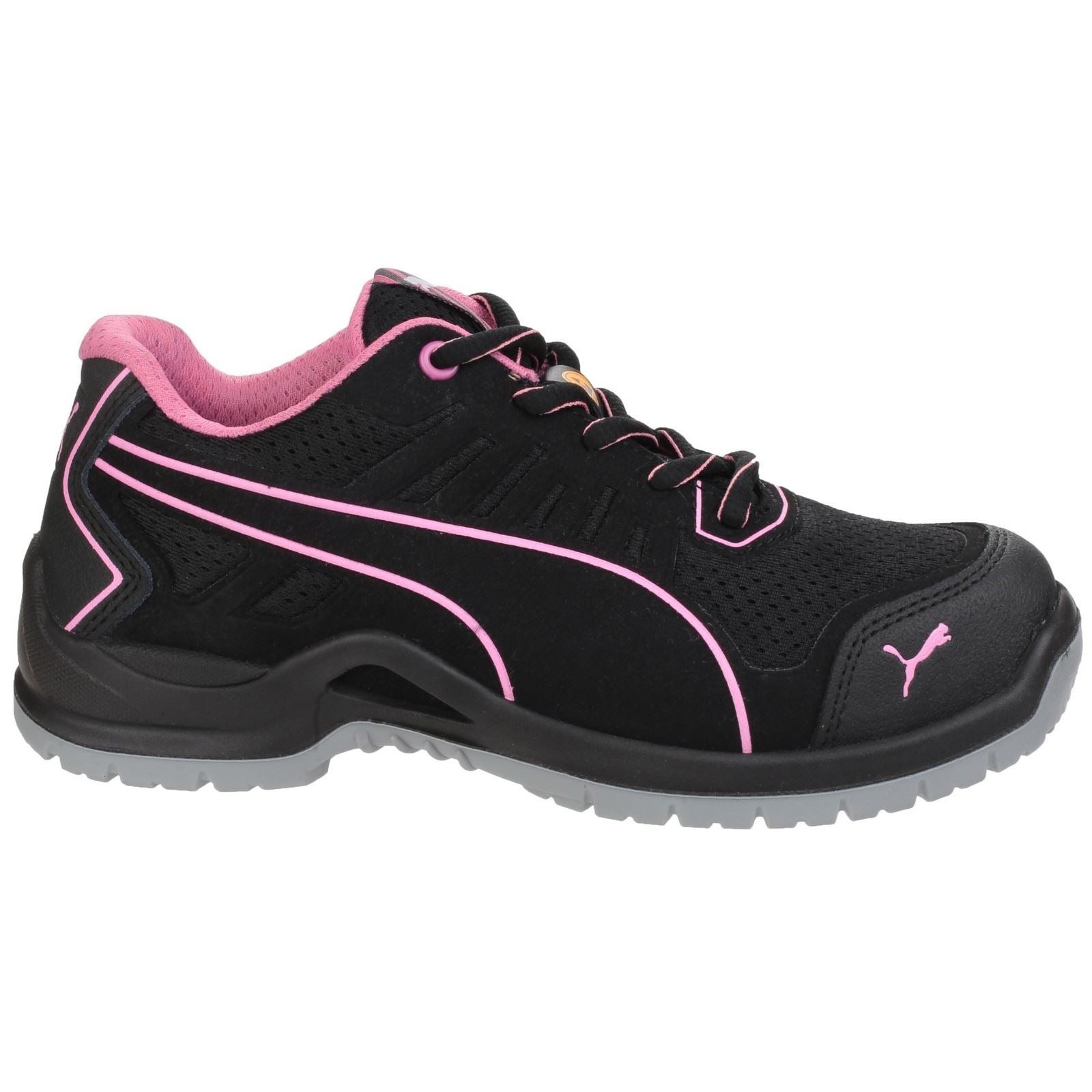 Puma Safety Fuse Tech Textile Damen Schwarze Farbe Sicherheits Sneakers