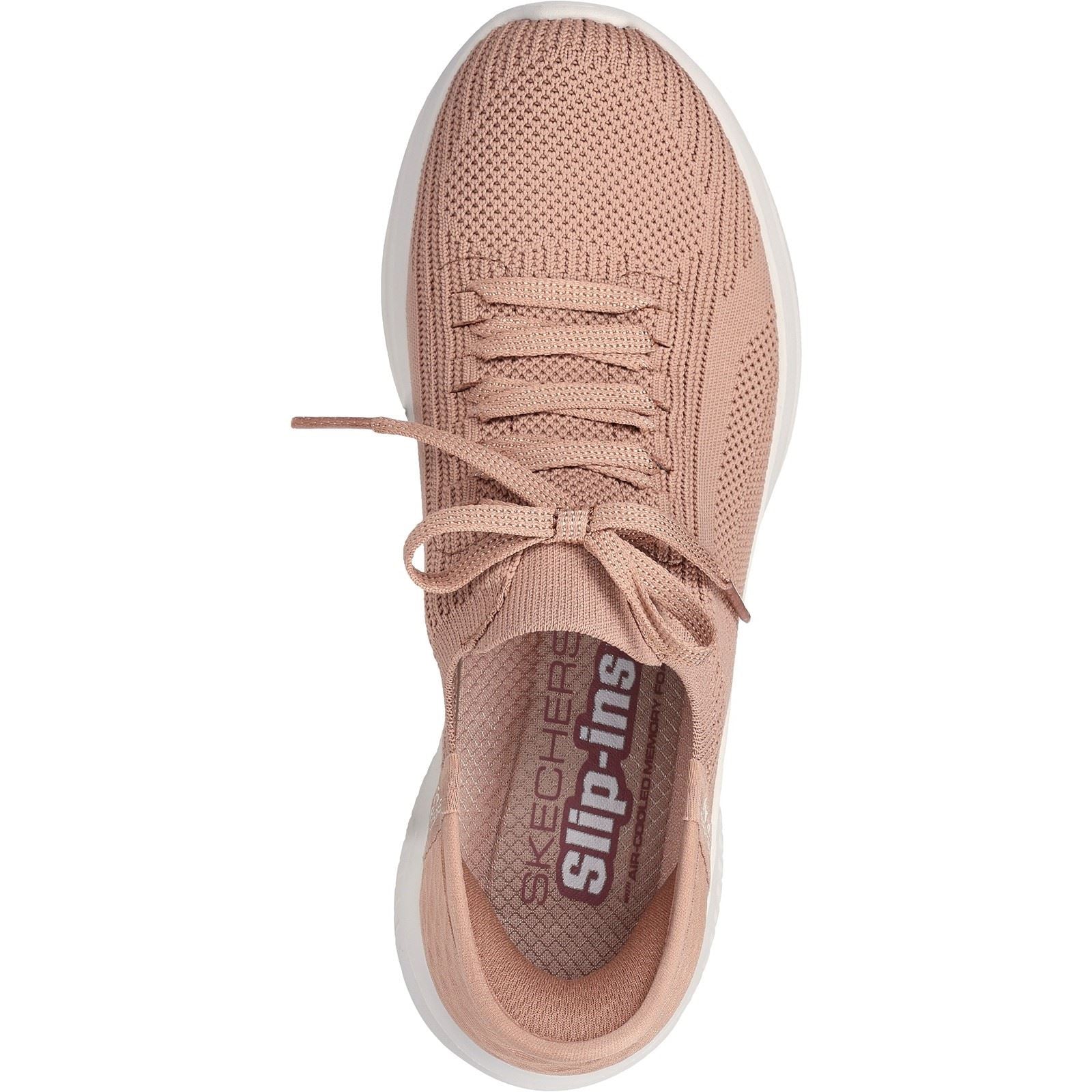 Skechers Ultra Flex 3.0 Brilliant Path Textile Damen-Turnschuhe In Beige