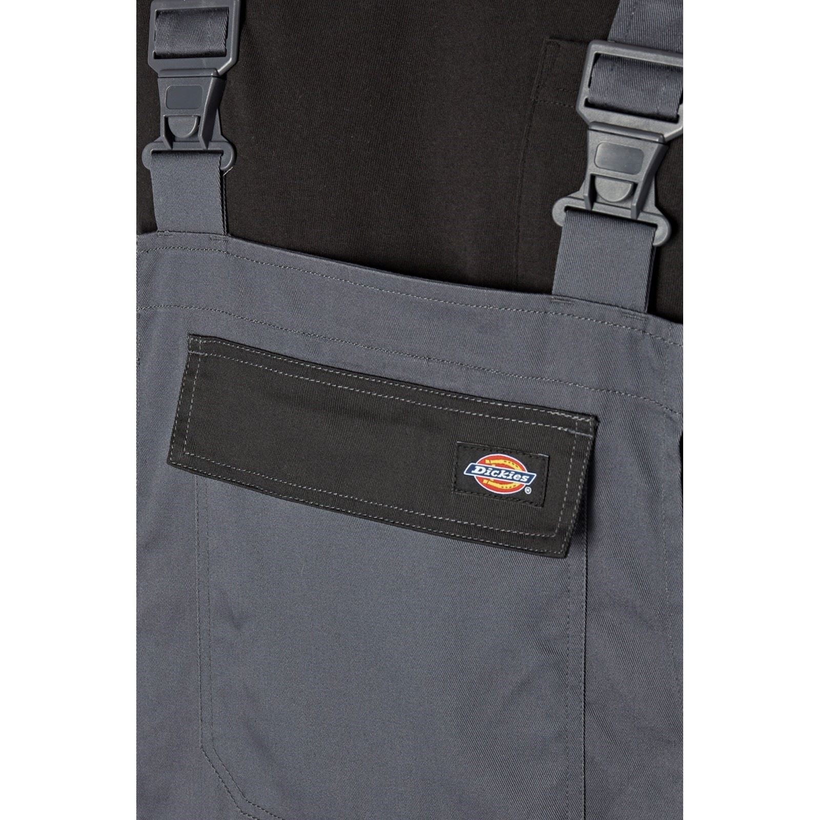Dickies Everyday Bib and Brace Polyester Herren Grauer Arbeitsoverall