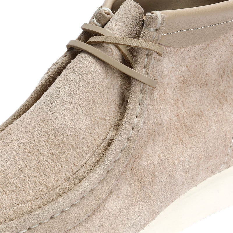 Clarks Originals Wallabee Combi Wildleder Herren Stiefel In Grau
