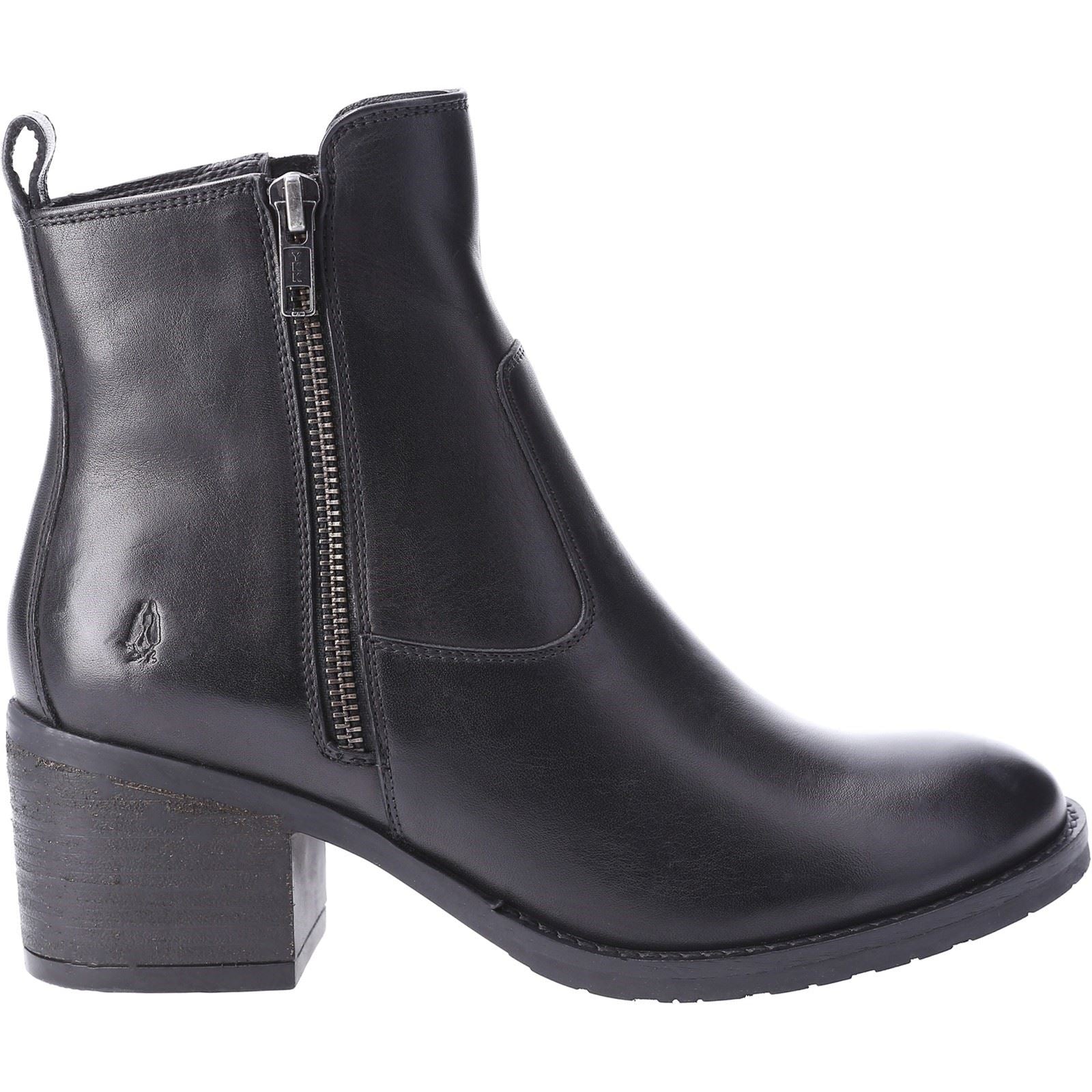 Hush Puppies Helena Damenlederstiefel In Schwarz