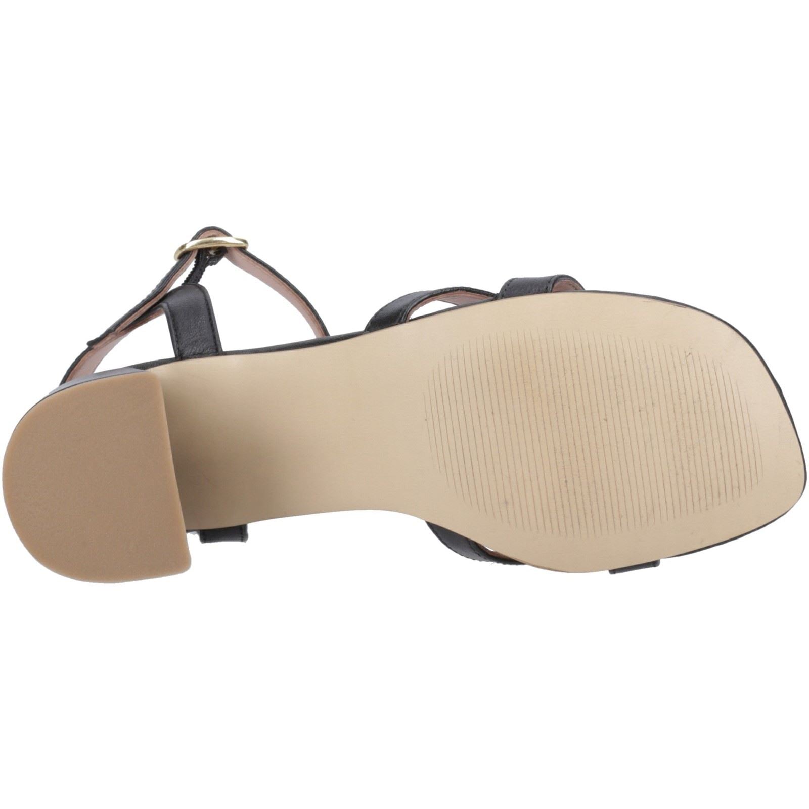 Hush Puppies Nalani Damen Sandalen aus schwarzem Leder