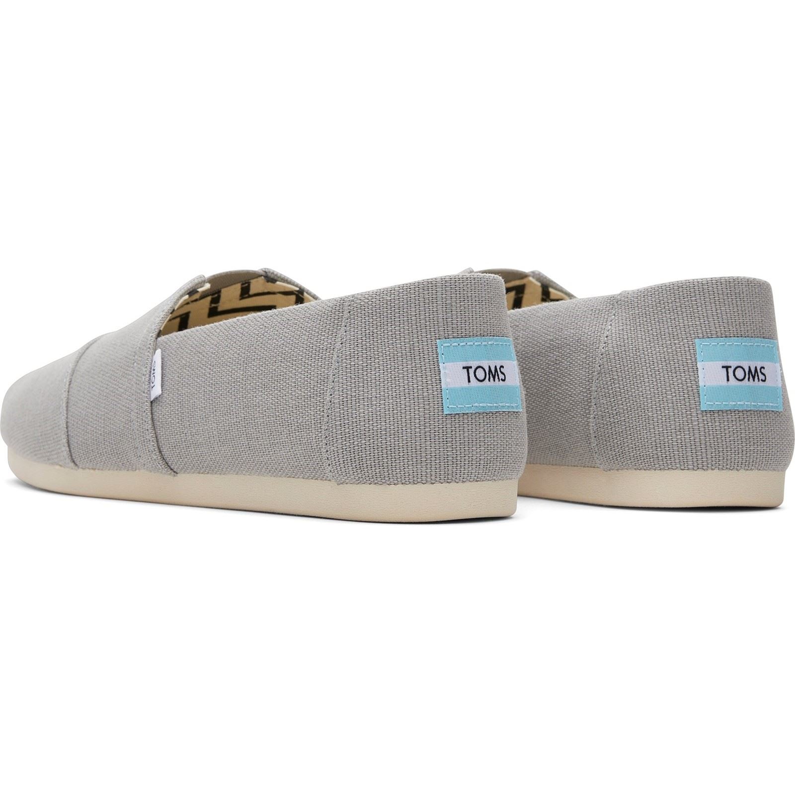 TOMS Alpargata Classic Baumwoll Herren Espadrilles In Drizzle Grey