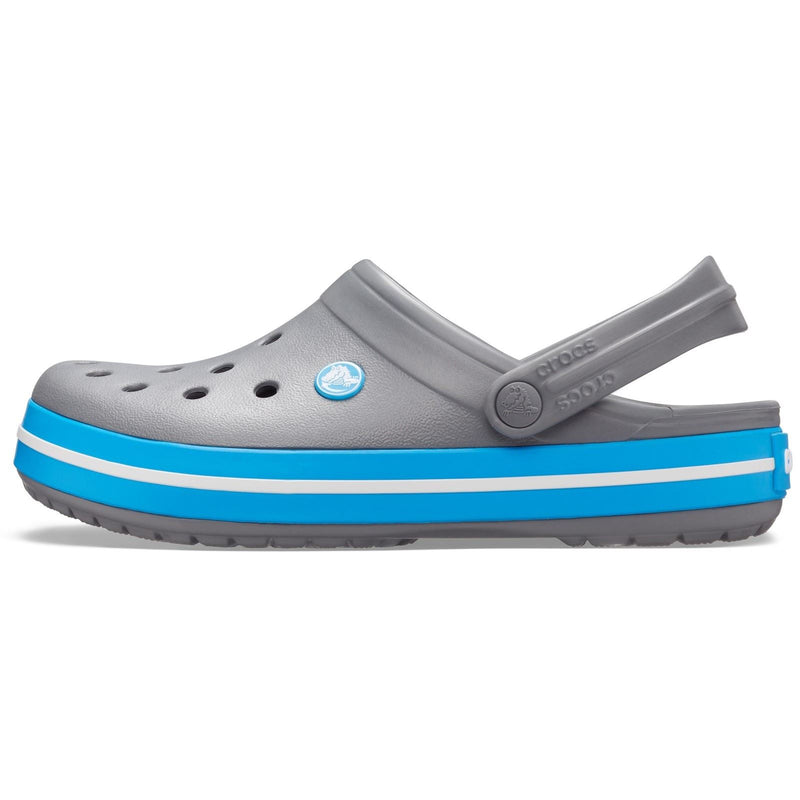 Crocs Crocband Croslite Gummi Herren Clogs In Anthrazit/Ozean