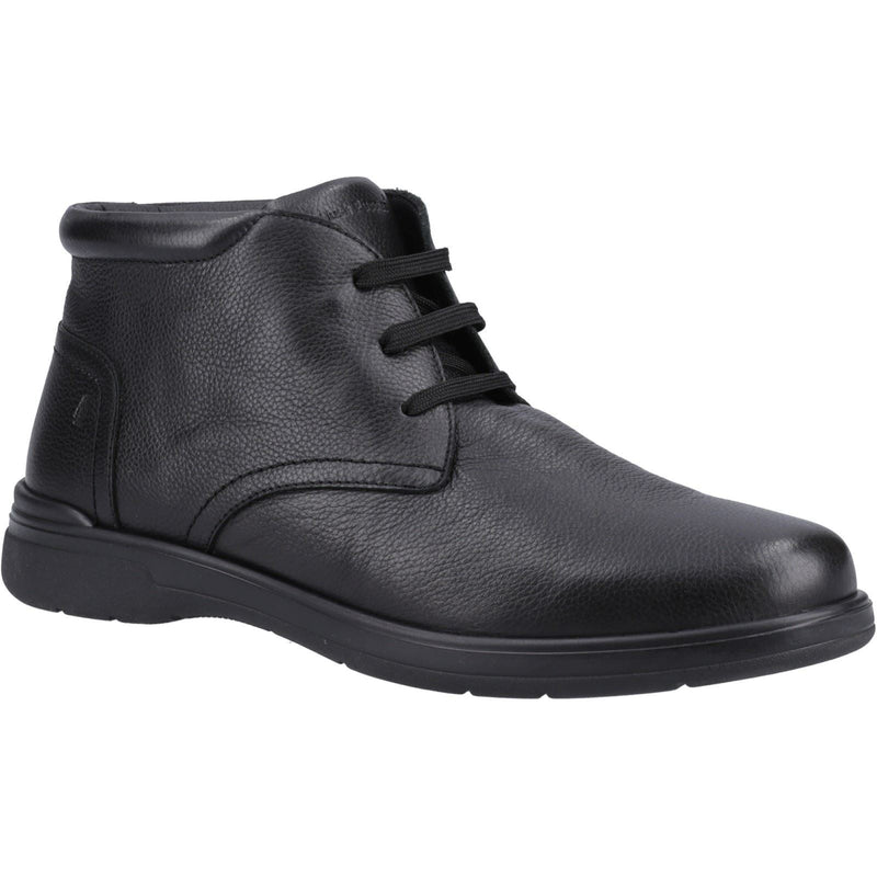 Hush Puppies Malcolm Leder Herren Schwarze Stiefel