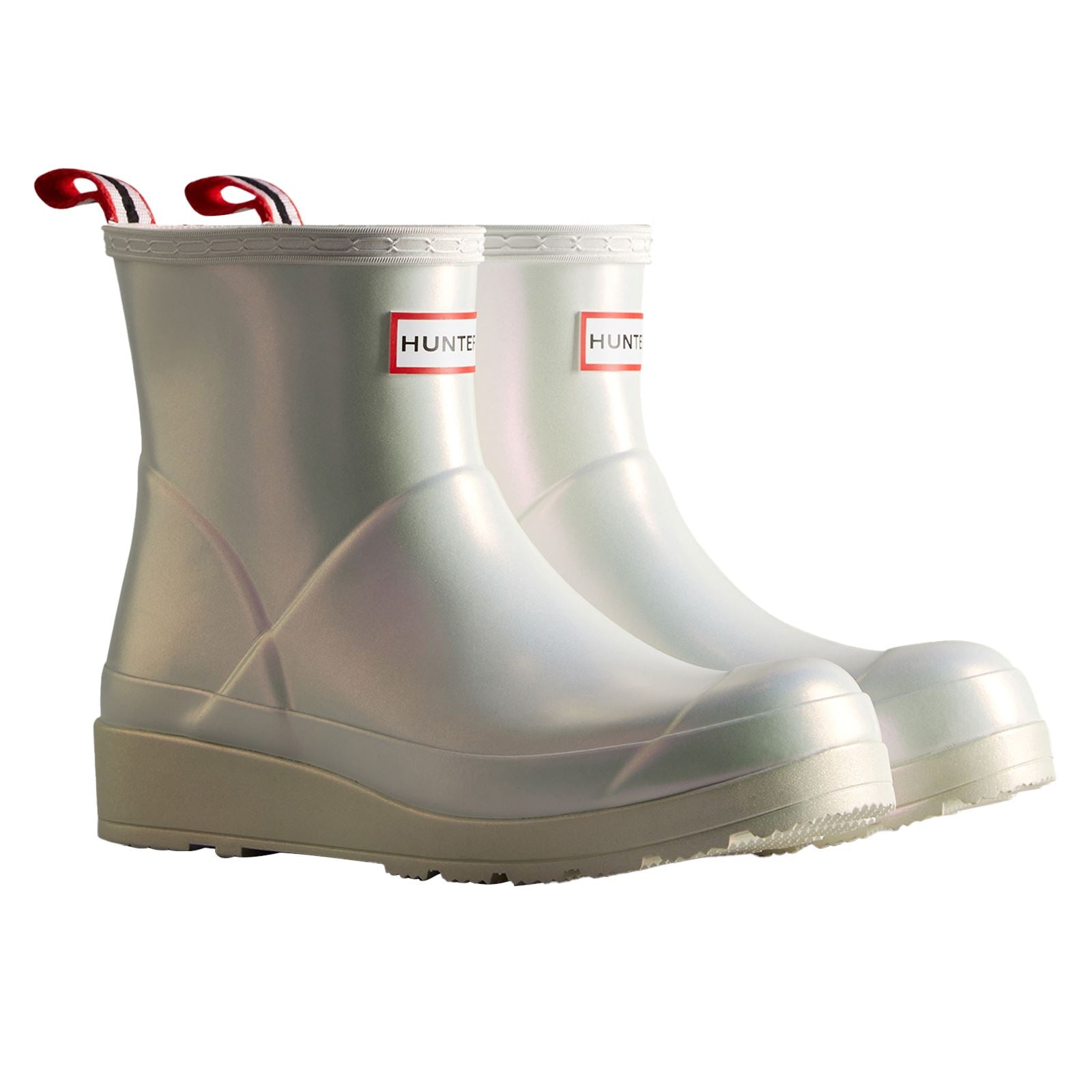 Hunter Nebula Play Damen Gummistiefel In Silber