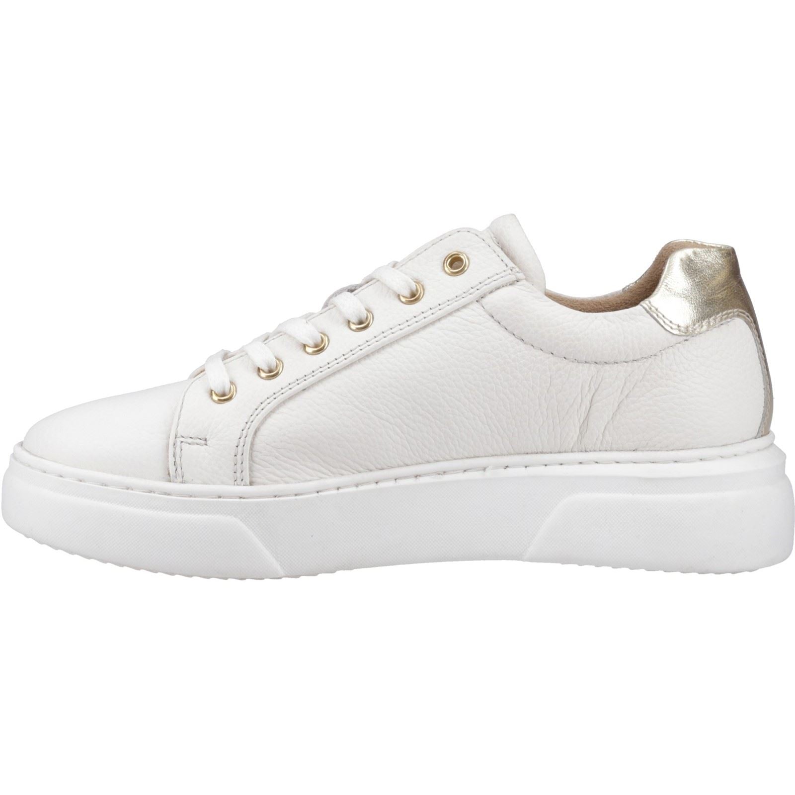 Hush Puppies Kathryn Damen Sneaker Aus Weißem Leder
