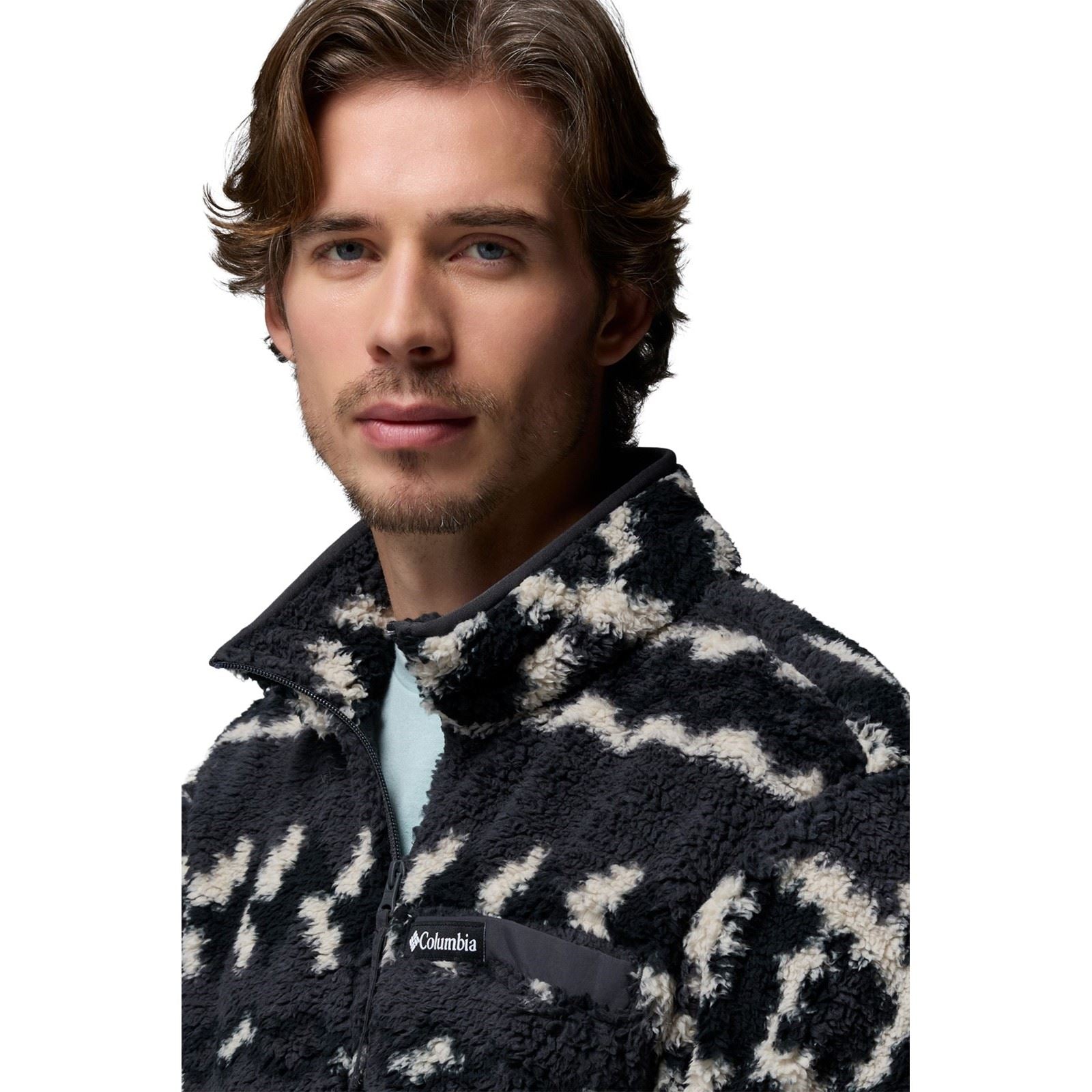 Columbia Rugged Ridge High Pile Half Zip Herren Schwarz Fleece Pullover