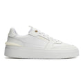 Cruyff Endorsed Tennis Leder Herren Weiße Sneakers